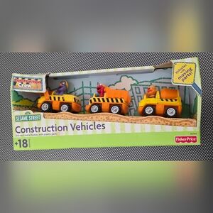 Fisher-Price Sesame Street Construction Vehicles - Orange and Yellow